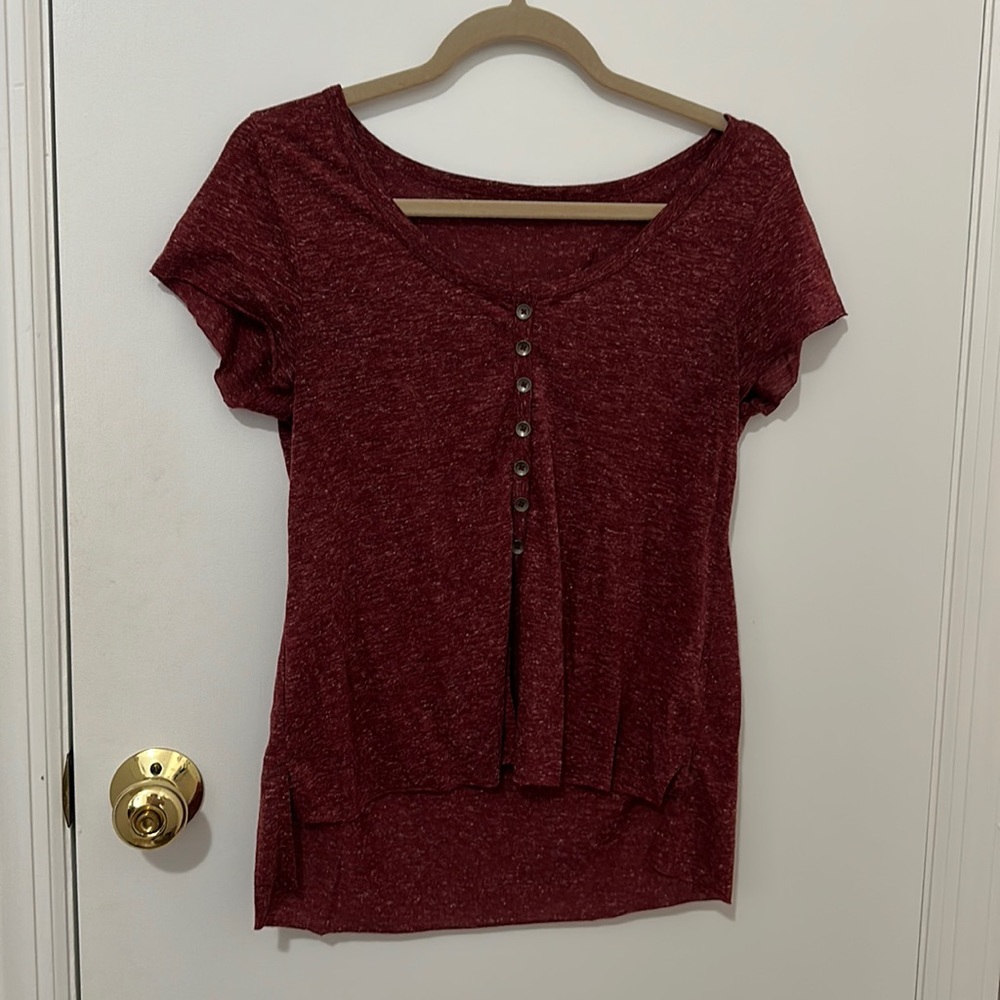 Pacsun maroon flowy top